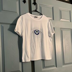 Women’s Embellished White T-Shirt.